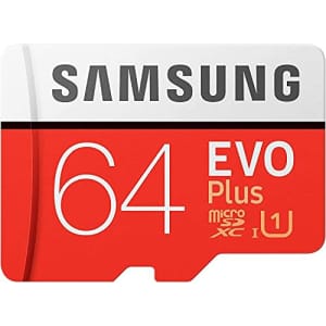 Samsung Evo Plus 2020 64GB MicroSDXC Class 10 UHS-I Flash Memory for $30