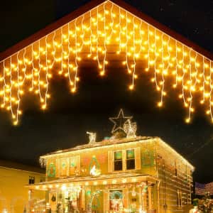 Koicaxy 33-Foot LED Iciclelights for $6.99 w/ Prime