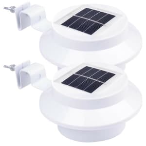 AplusChoice Solar-Powered Automatic LED Mounted Light 2-Pack for $10