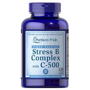 Puritan's Pride Stress Vitamin B-Complex with Vitamin C-500 Timed Release-120 Caplets for $33