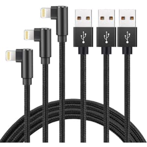 Hi-Mobiler 6-Ft. MFi-Certified Lightning Charging Cable 3-Pack for $8