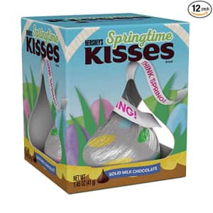 Hershey's Kisses Springtime 1.45-oz. Solid Milk Chocolate Candy 12-Pack for $13