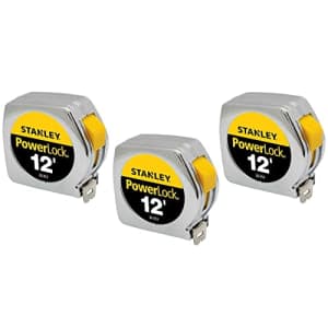 Stanley Hand Tools 33-312 3/4" X 12' PowerLock Professional Tape Measure (3 Pack) for $8