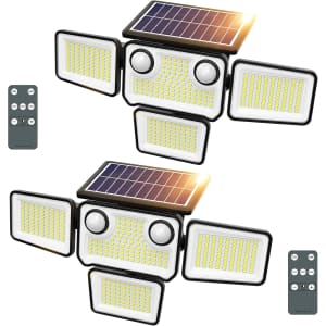 Solar Outdoor Motion Sensor Lights 2-Pack for $18 Solar Outdoor Motion Sensor Lights 2-Pack for $18