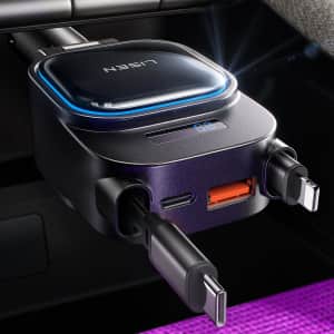 Lisen 96W Retractable Car Charger for $16 Lisen 96W Retractable Car Charger for $16