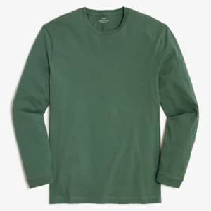 J.Crew Factory Men's Heritage Relaxed Fit Longsleeve T-Shirt. Use coupon code "WOWSALE" to save $45.