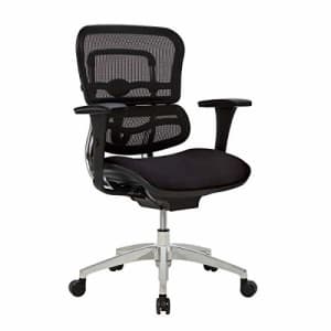 Realspace WorkPro 12000 Series Ergonomic Mesh/Fabric Mid-Back Chair, Black/Chrome for $350