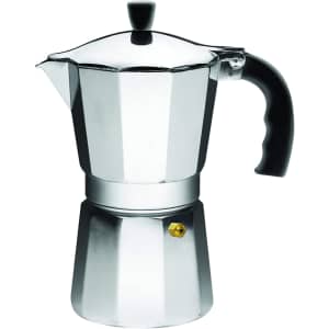 Imusa Aluminum Stovetop 6-Cup Espresso Maker for $15