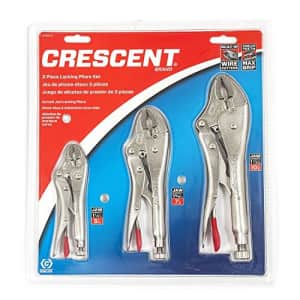 Crescent Violins Crescent 3 Pc. 5", 7" & 10" Curved Jaw, Locking Pliers with Wire Cutter - CLP3SETN for $29 Crescent Violins Crescent 3 Pc. 5", 7" & 10" Curved Jaw, Locking Pliers with Wire Cutter - CLP3SETN for $29