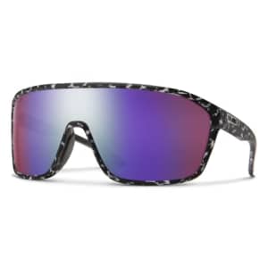 Smith Boomtown Active Sunglasses - Matte Black Marble | Chromapop Polarized Violet Mirror for $167