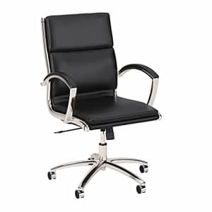 Bush Furniture Bush Business Furniture Modelo Mid Back Leather Executive Office Chair, Black for $248