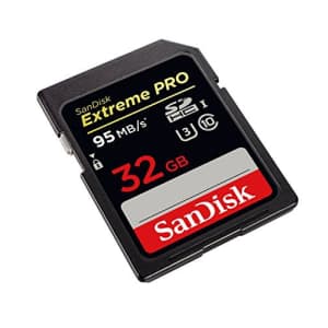 SanDisk Extreme PRO 32GB up to 95MB/s UHS-I/U3 SDHC Flash Memory Card - SDSDXPA-032G-X46 for $13