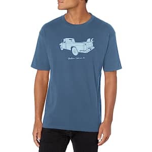 Quiksilver Men's The Essentials Tee Shirt, Ensign Blue 233 for $21