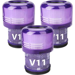 Vacuum Filter Replacement 3-Pack for Dyson V11 for $8