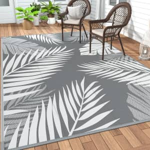 5x7-Foot Reversible Patio Rug for $19