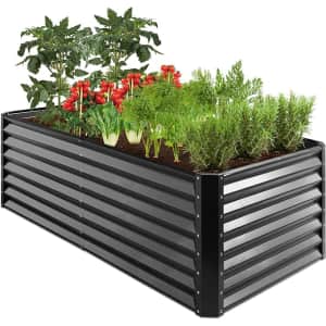 Best Choice Products 6x3x2ft Outdoor Metal Raised Garden Bed for $80