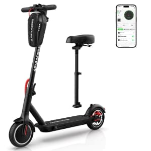 GTRacing Adults' Foldable Electric Scooter with Detachable Seat for $240