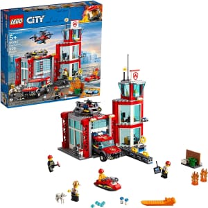 LEGO City Fire Station Tower Building Set for $56