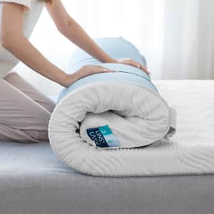 Linsy Living 3" Firm Queen Mattress Topper for $80