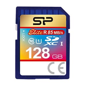 Silicon Power 128GB SDXC R85MB/s C10 UHS-1 Elite Memory Card (SP128GBSDXAU1V10) for $23