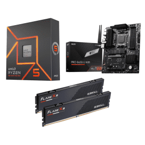 AMD Ryzen 5 7600X CPU w/ MSI Pro B650-S Mobo & G.SKILL Flare X5 32GB RAM for $299