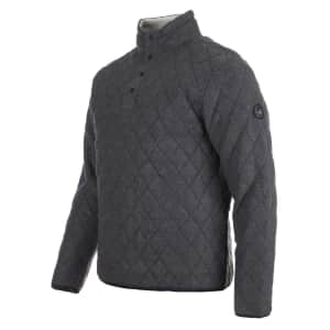 Canada Weather Gear Men's Quilted Snap Placket 1/4 Zip for $25