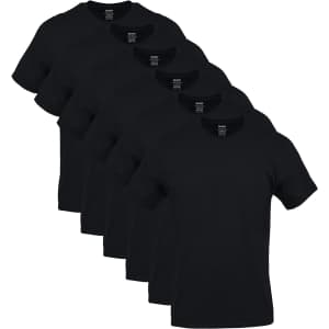 Gildan Men's Crew T-Shirts 6-Pack for $21