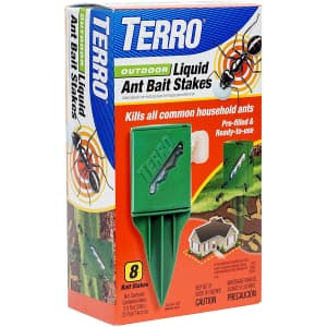 Terro Outdoor Liquid Ant Killer Bait Stakes 8-Pack for $5 Terro Outdoor Liquid Ant Killer Bait Stakes 8-Pack for $5
