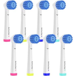 Betterchoi Sensitive Brush Heads 8-Pack for Oral-B Electric Toothbrushes for $5
