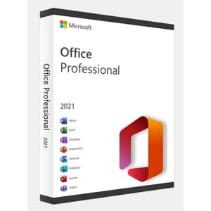 Microsoft Office Professional 2021 Lifetime License for PC for $56