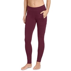 Jockey Women's Activewear Ponte Pant, Black Currant, L for $52