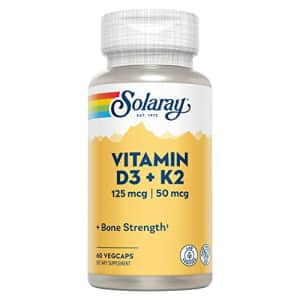 Solaray, D3 5000Mg with K2, 60 Vegetarian Capsules for $15