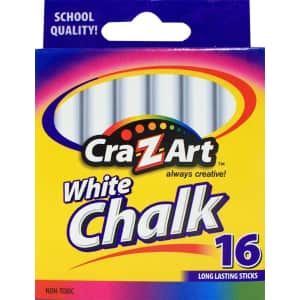 Cra-Z-Art Classroom Chalk 16-Pack for 45 cents