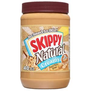 Skippy Natural Peanut Butter Spread for $3.93 via Sub & Save