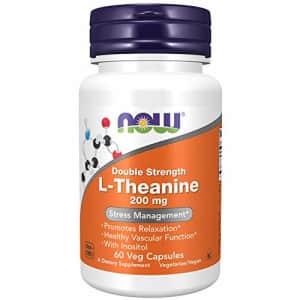 Now Foods NOW Supplements, L-Theanine 200 mg with Inositol, Stress Management*, 60 Veg Capsules for $13
