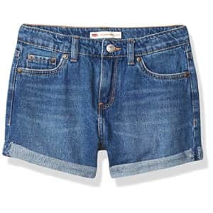 Levi's Girls' Girlfriend Fit Denim Shorty Shorts, Evie, 2T for $12 Levi's Girls' Girlfriend Fit Denim Shorty Shorts, Evie, 2T for $12