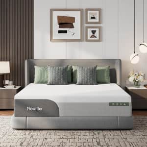 Novilla Bliss 12" Cooling Gel-Infused Memory Foam Queen Mattress for $297