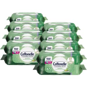 Cottonelle GentlePlus Flushable Wet Wipes 16-Pack for $27