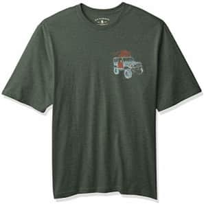 G.H. Bass & Co. Men's Big Short Sleeve Graphic Print T-Shirt, Jungle Green Heather, Large Tall for $12 G.H. Bass & Co. Men's Big Short Sleeve Graphic Print T-Shirt, Jungle Green Heather, Large Tall for $12