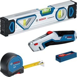 Bosch Professional Set of 13 Professional Tools (Spirit Level, 5 m Tape Measure, Universal for $119