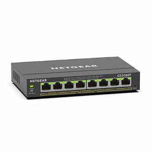 NETGEAR 8 Port PoE Gigabit Ethernet Plus Switch (GS308EP) - with 8 x PoE+ @ 62W, Desktop/Wall Mount for $80
