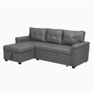 Homestock 78" Sectional Sofa Sleeper with Storage for $327