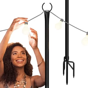 Holiday Styling 8-Foot Outdoor Light Pole for $29