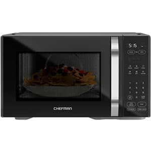 Chefman MicroCrisp Countertop Digital Microwave Oven, Unique "Cook & Crisp" Power Combo, 1.1 Cu Ft, for $196