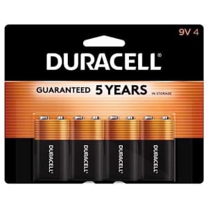 Duracell MN16B4DW Alkaline Batteries, 9-Volt, 4-Pk. - Quantity 1 for $23
