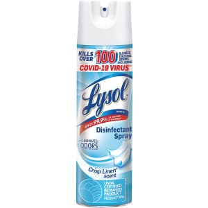 Lysol 12.5-oz. Disinfectant Spray for $3