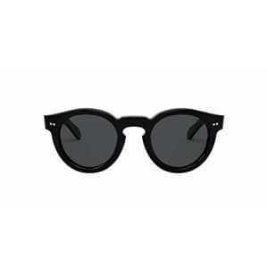 Polo Ralph Lauren Men's PH4165 Round Sunglasses, Shiny Black/Grey, 46 mm for $126