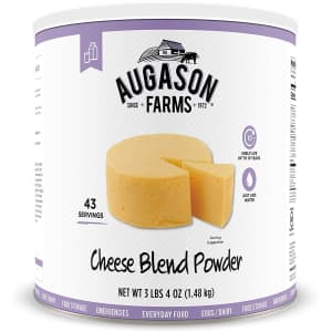 Augason Cheese Blend Powder 3 lbs. 4 oz. Can for $16