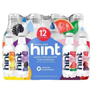 Hint Fruit Infused Water 12-Pack for $17 Hint Fruit Infused Water 12-Pack for $17