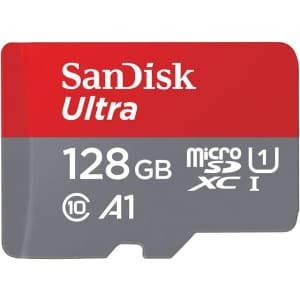 SanDisk 128GB Ultra microSDXC UHS-I Memory Card w/ Adapter for $12